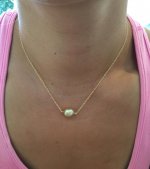 solitaire pearl necklace