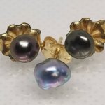 Kat Bran: Australian Akoya Keshi Pearl Earring with Kamoka keshi pearl earrings