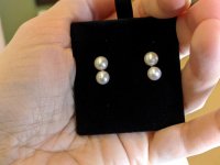 My new pearl earrings