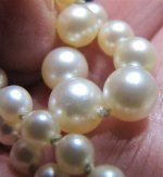 pearl neckace 14k gold clasp close showing blemishes g.JPG