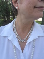 Natural white Hanadama rope from PP worn with Nana's necklace and Hanadama studs