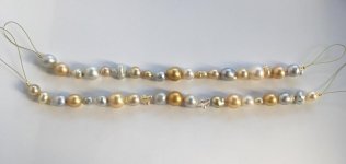 south sea keshi mixed temporary bracelet hanks from pearl paradise