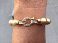 Gold south sea bracelet from strand