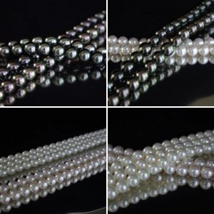 Natural white Akoya