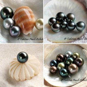 Loose tahitian pearls