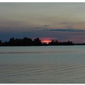 typical sunset from the deck!
