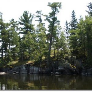 Canadian shield country. Virgin boreal forest