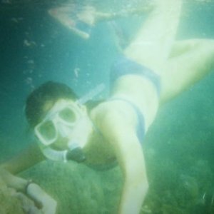 skin diving at pambato reef, palawan