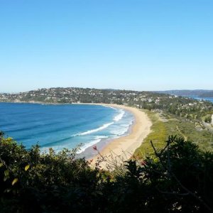 2.  Barrenjoey headland - we started our walk at the far tip of this headland (from where the photo was taken).  Beautiful and famous Palm Beach  is on the surfside, and playground for the wealthy Pittwater on the still side.  This is Sydney's northernmost tip!