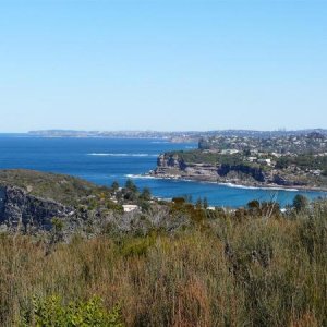 5.  Still day one of the walk. In some places, it is fairly rugged walking.  Great fun, though!  Sydney CBD can be seen in the distance.