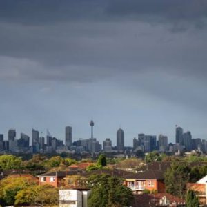 Rainy day shot. At least I can see the CBD from my place. It was on the other side of the rainbow.