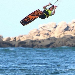 Kiteboarding.