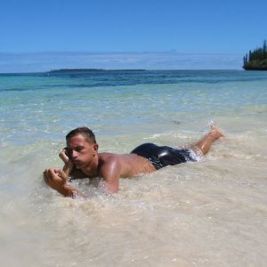 Bored on the Isle of Pines, New Caledonia.