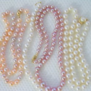 pearl Paradise  
exotics 7-8
Freshadama bracelet 7-8
gem lavender 6-9
white AAA 7-8