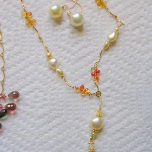 south sea necklace and earrings