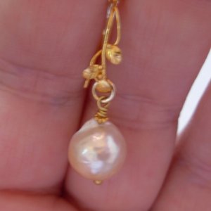Japan Kasumi pearl charm from Druzy Design with Kimarie Designs Findings