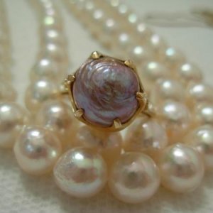 Japan Kasumi pearl ring from Kojima Pearl Company
