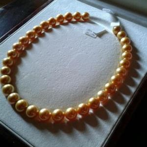 Our AAA Grade of Golden South Sea Pearls size 14mm - 17mm