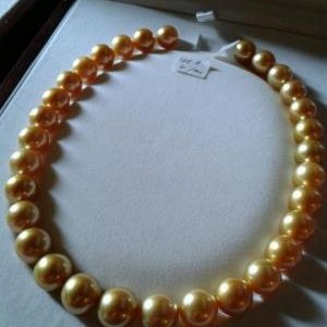 Our AAA Grade of Golden South Sea Pearls