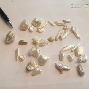 more assorted shapes of Natural Mississippi River pearls  collected in the '50s'