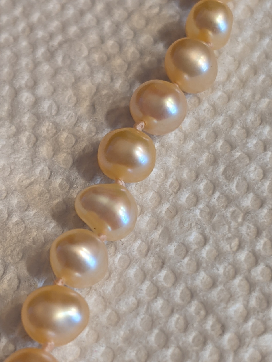 closeup of pearls